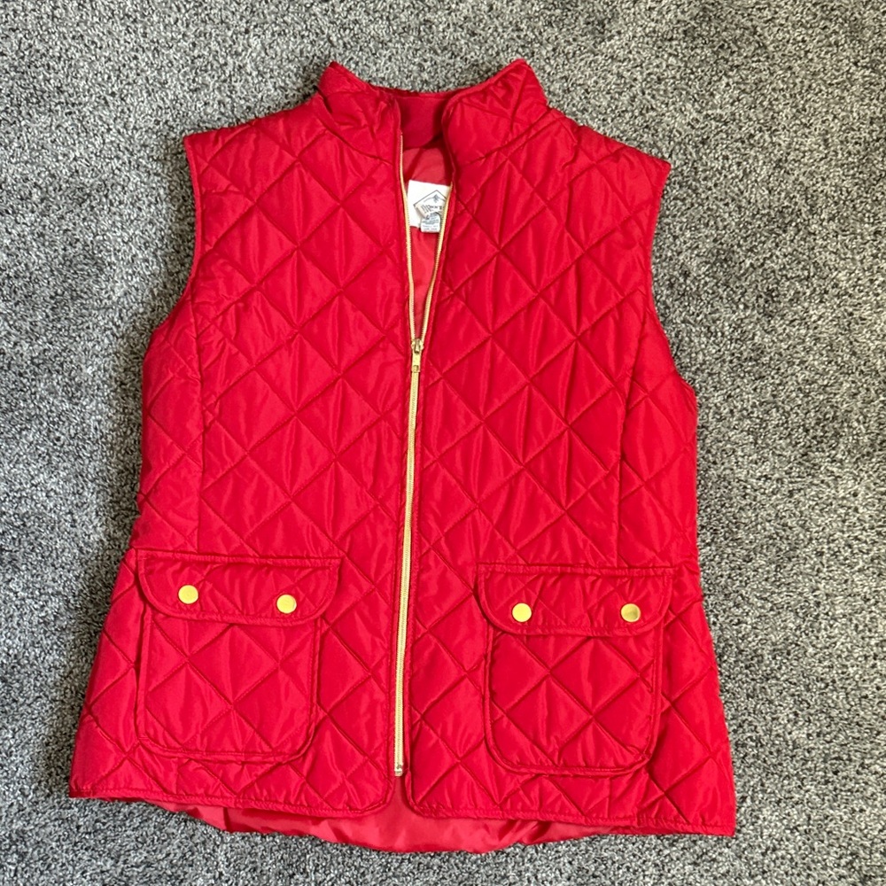 Women’s Red Quilted Vest